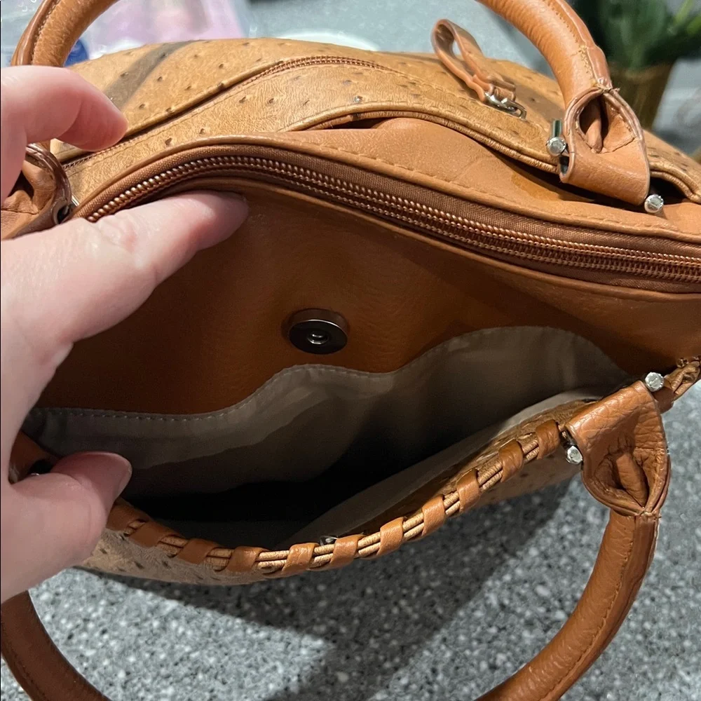 Cato Orange Satchel Bag